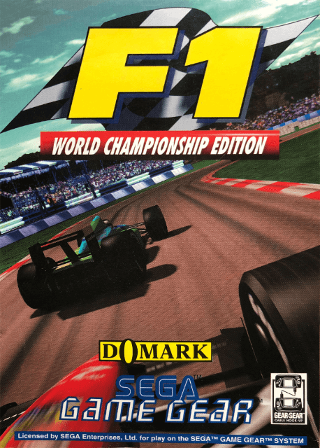 F1 box art for Sega Game Gear